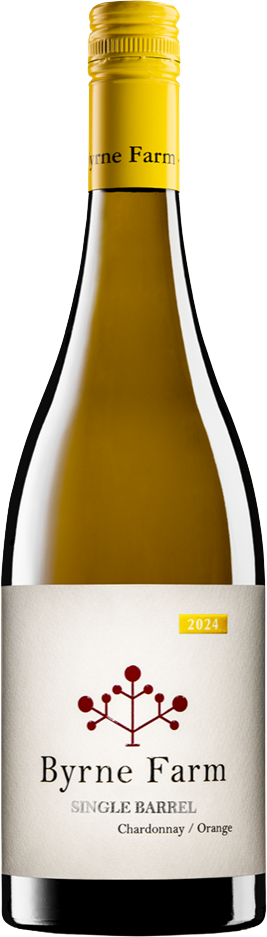 Byrne Farm Single Barrel Chardonnay 2024 bottle — Orange